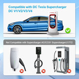 Fast Charging NACS to CCS1 Tesla Supercharger Adapter for Ford Mach-E, Rivian, Chevy Bolt, F-150 Lightning