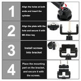 GPS Navigation Phone Holder Mount Bracket for Kawasaki ZX-25R 2021-2023