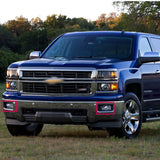Front Bumper Pair Fog Lights Lamps for 2007-2015 Chevy Silverado 1500 2500