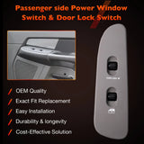 Power Window Door Lock Mirror Switch LH RH w/ Bezel Kit for 2001-09 Dodge Ram 1500