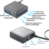 Mercedes Comand 2.0 Bluetooth Aux Cable Adapter Module + Microphone Handsfree