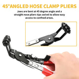45° Hose Clamp Pliers Water Tube Ring-Type Vehicle Tools Clip Flat Belt Removal