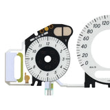 Gauge Face with EL Cold Light for Mercedes W211 Diesel Instrument 260KM/H White