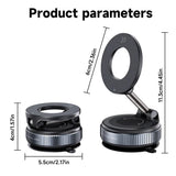 360° Adjustable Magnetic Vacuum Suction Cup Phone Holder Car Mount MagSafe