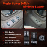 Master Power Window & Mirror Switch Control for 1994-01 Chevy GMC C/K 1500-3500