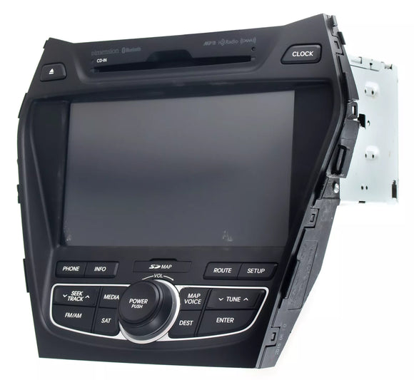 2017-18 Hyundai Santa Fe AMFM SAT Radio CD MP3 Player Navigation BT 965604Z5104X