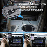 Aux to Bluetooth 5.1 Adapter 3.5mm Bluetooth Receiver Microphone for Car Home Office