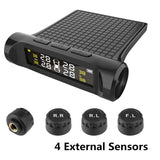 4 External Sensor Car TPMS Tire Pressure Temp Monitor System LCD Digital Display