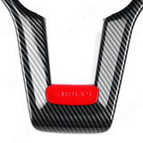 Steering Wheel Trim Cover AMG Carbon Fiber Look for Mercedes Benz W204 C 2012-14