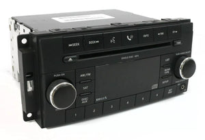Jeep Chrysler Dodge 2007-10 AM FM mp3 CD Sirius Aux Input Radio P68021161AD RES