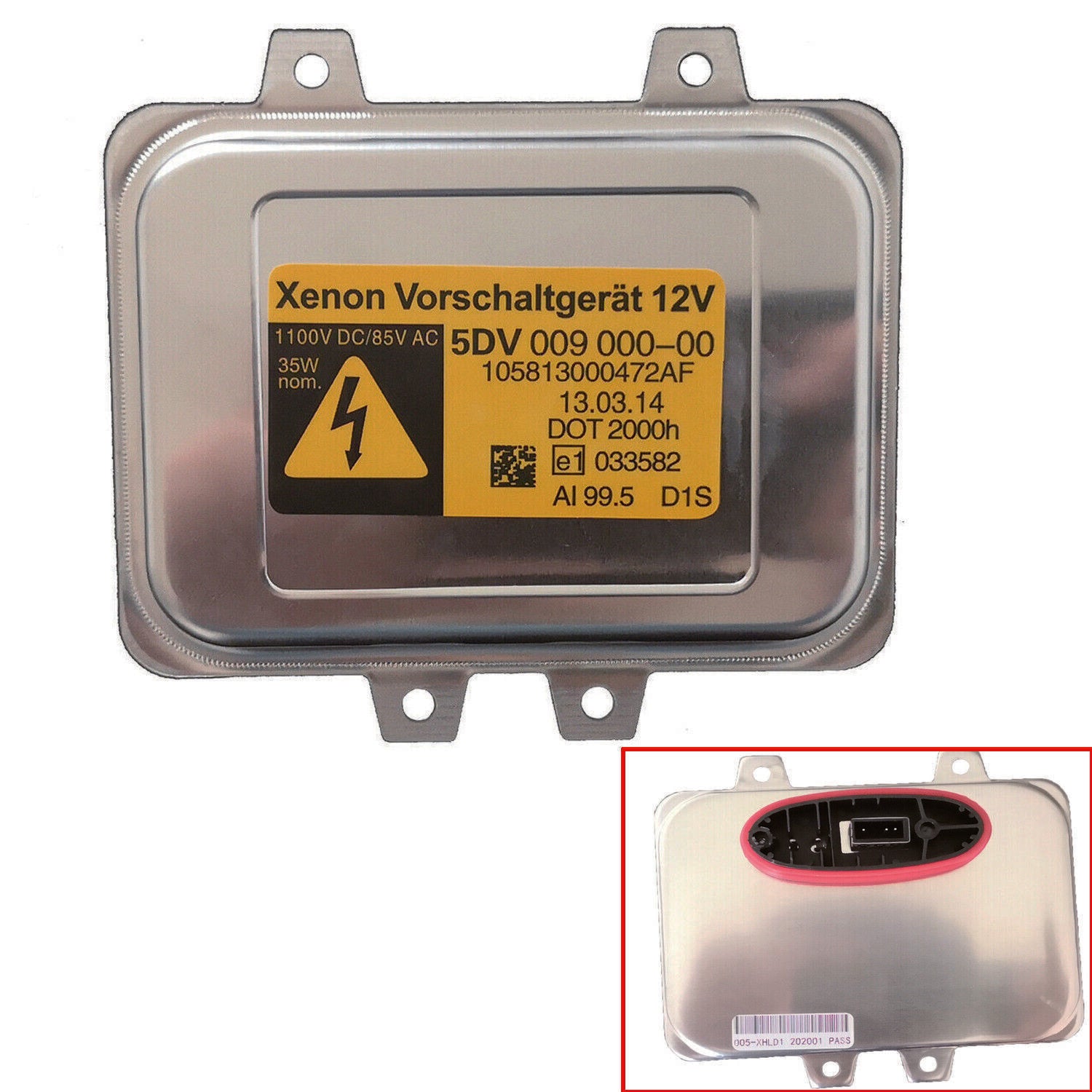 D1S Xenon Headlight Ballast For Hella 5DV 009 000-00 – BMW, Land Rover, Mercedes (12V, 35W, AC)