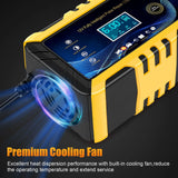 Heavy Duty Car Battery Charger Tender 12V/24V Smart Automatic Intelligent Pulse Repair