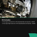 Front Upper Control Arms Kit for Ford F-150 Lincoln Navigator Mark LT Expedition