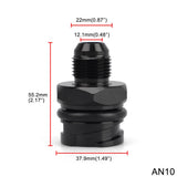Billet Valve Cover Oil Cap w/-10 AN Fitting for LSX LS1/LS6/LS2/LS3/LS7 Aluminum