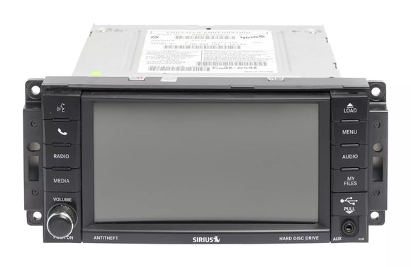 2013-2014 Jeep Wrangler AMFM Radio Touch Screen Display Aux P05091338AC Face RHB