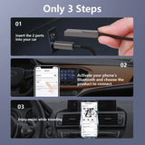Aux to Bluetooth 5.1 Adapter 3.5mm Bluetooth Receiver Microphone for Car Home Office