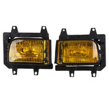 Set of 2 French Yellow Amber Foglights Fog Light for BMW E30 318I 325i 63171385945 63171385946