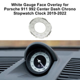 Gauge Face Overlay for Porsche 911 992 Center Dash Chrono Stopwatch Clock 19-22