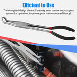 11" Electrical Disconnect Long Spark Plug Removal Pliers Fits For Car Connector