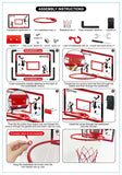 Indoor Mini Basketball Hoop Set + Electronic Scoreboard + 2 Balls Home/Office/Dorm Room