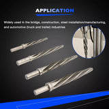 M2 HSS 3/8" 1/2" 5/8" 3/4" Taper Chucking Reamer Set Fits 3/8", 1/2" Reamers Bit