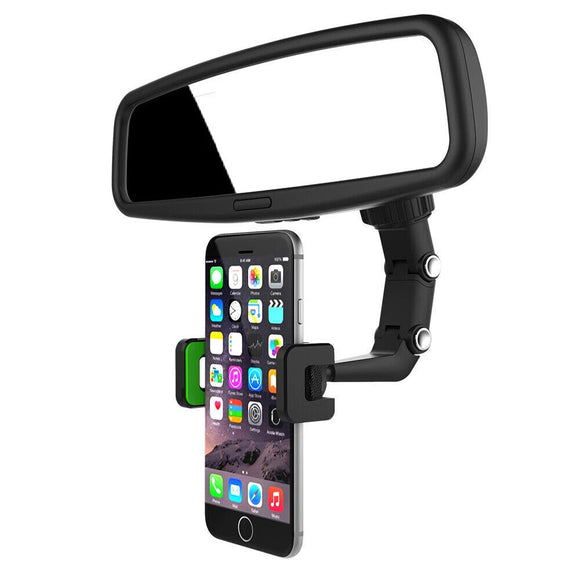 360° Rotatable Rear View Mirror Phone Mount Holder Car Accessories Universal for Cell Phone GPS