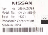 2010-2013 Infiniti G37 AM FM Radio Single Disc CD Player Part Number 2591A-ZX78B