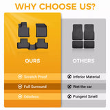 All Weather Carpets Floor Mats Liner for 2018-2025 Volvo XC60 4-Door TPE Rubber