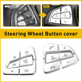 Silver Steering Wheel Button Cover Trim for Mercedes A B GLA GLE CLA W222 2015-2018