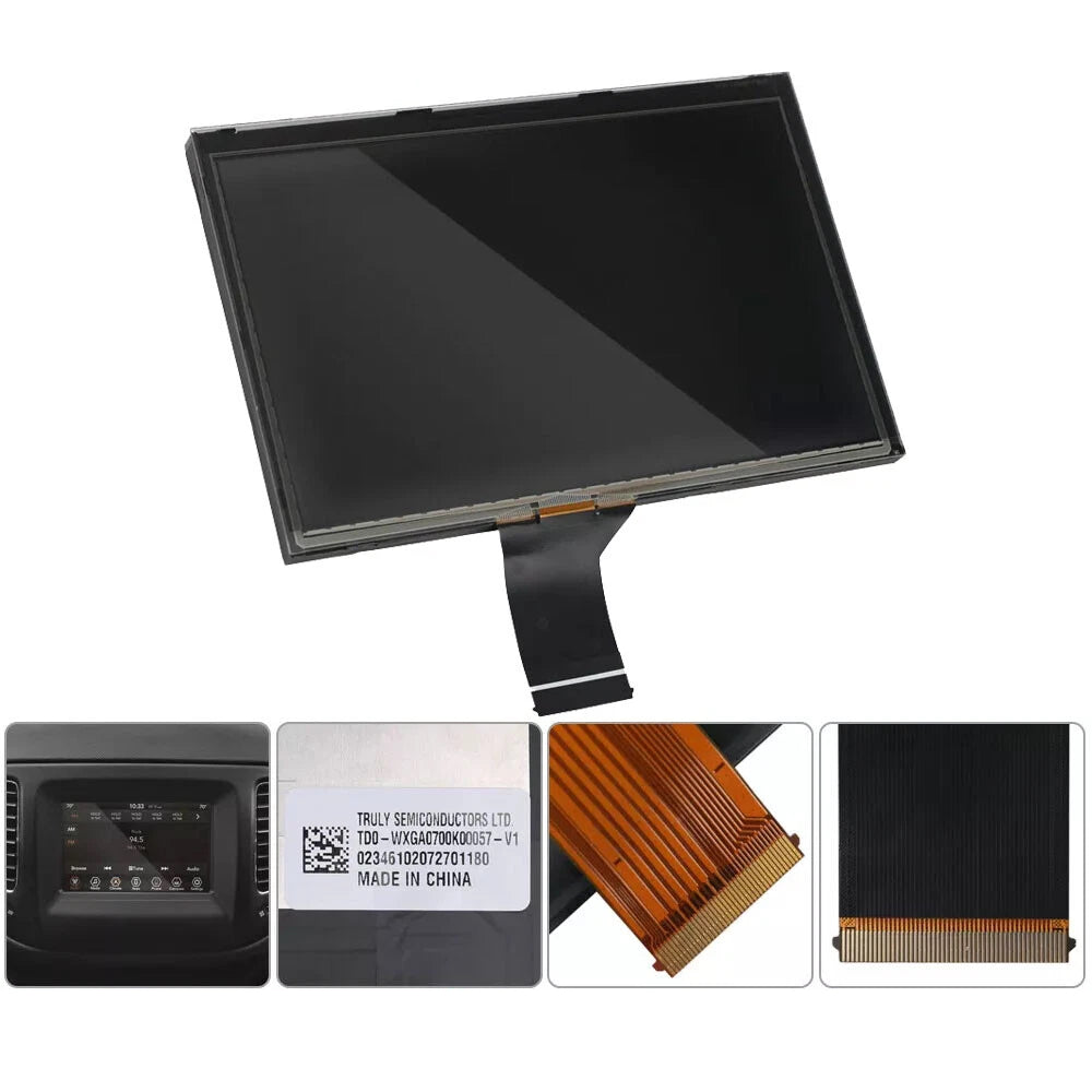 Taesayl Écran Tactile LCD 7" Avec Cadre Pour Jeep Compass 2017-2020 - TDO-WXGA0700K00057-V1 / TDO-WXGA0700K00033-V2