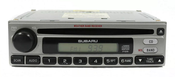2003-2006 Subaru Forester Radio w AM FM Radio CD Player 86201SA021 Face ID P126