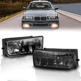 Black Smoked Fog Lights for 1992-99 BMW 318i/is/ti 323i/is 325i/is 328i/is M3 E36