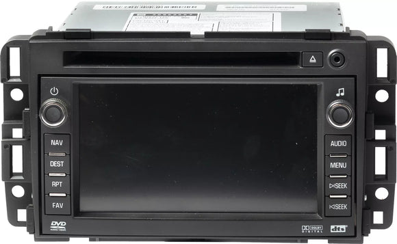 2009 Chevrolet Tahoe AM FM Radio CD MP3 Player DVD Navigation OEM 20862567 UVB