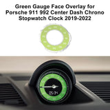 Gauge Face Overlay for Porsche 911 992 Center Dash Chrono Stopwatch Clock 19-22