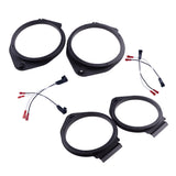 2 Pairs 6.5" Speaker Adapter + Speaker Harness Fit for GMC Chevy Buick