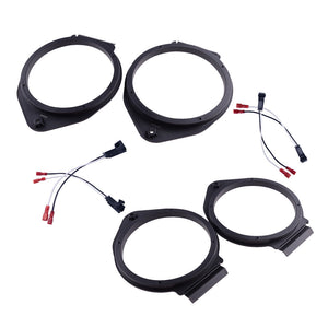 2 Pairs 6.5" Speaker Adapter + Speaker Harness Fit for GMC Chevy Buick
