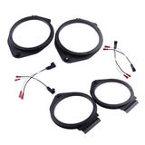 2 Pairs 6.5" Speaker Adapter + Speaker Harness Fit for GMC Chevy Buick