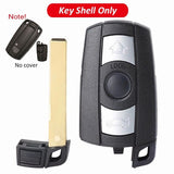 Remote Key Case Smart Key Fob for BMW 1 3 5 6 Series E90 E91 E92 E60 No Battery Cover