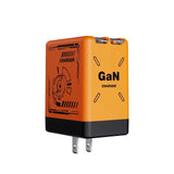 120W GaN Dual Lightning USB-C Super Fast Wall Charger Retractable US Plug 2-in-1 Power Adapter