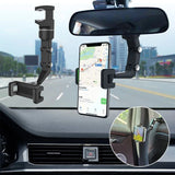 360° Rotatable Rear View Mirror Phone Mount Holder Car Accessories Universal for Cell Phone GPS