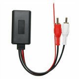 12V Car Audio Stereo Bluetooth AUX Receiver Module 2RCA Interface Cable Adapter
