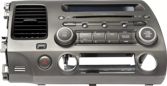 2006-08 Honda Civic Mp3 WMA XM Satellite CD AMFM Radio 39101-SNA-A510-M1 Face 2AD0