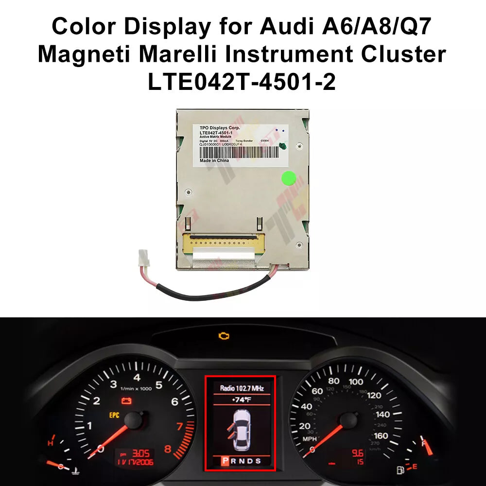 Color Display LTE042T-4501 for Audi A6/A8/Q7 Magneti Marelli Instrument Cluster