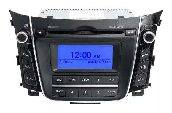 2014-2015 Hyundai Elantra AM FM Satellite Radio CD Player Bluetooth 96170A5160GU