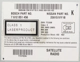 2013-2015 Nissan Rogue AMFM SAT Radio 6 Disc CD Player GPS Navigation 259151VY1B