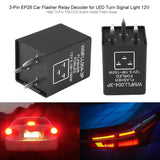 3-Pin EP28 Electronic LED Flasher Relay Fix Turn Signal Bulbs Hyper Flash Issue Chevy for GMC Buick Pontiac