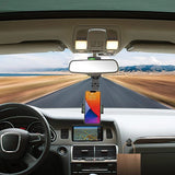 360° Rotatable Rear View Mirror Phone Mount Holder Car Accessories Universal for Cell Phone GPS