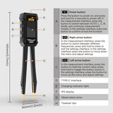 Digital Smart Tweezer Mini LCR Meter ESR SMD Diode Tester Capacitance Resistance