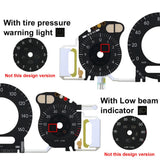 Gauge Face with EL Cold Light Instrument Panel for Mercedes W211 160MPH Black