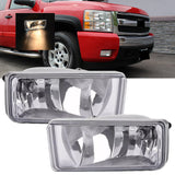Front Bumper Pair Fog Lights Lamps for 2007-2015 Chevy Silverado 1500 2500